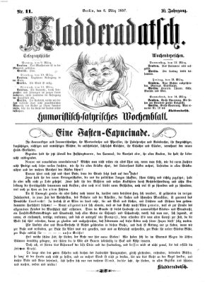 Kladderadatsch Sonntag 8. März 1857