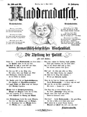 Kladderadatsch Sonntag 3. Mai 1857