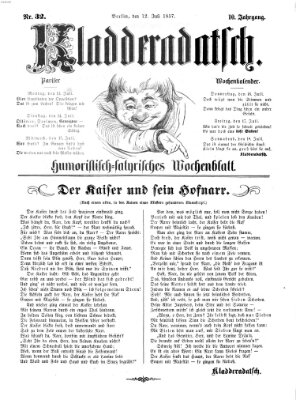 Kladderadatsch Sonntag 12. Juli 1857