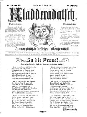 Kladderadatsch Sonntag 2. August 1857