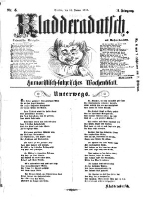 Kladderadatsch Sonntag 31. Januar 1858