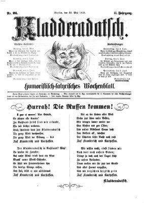 Kladderadatsch Sonntag 30. Mai 1858