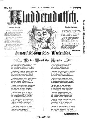 Kladderadatsch Sonntag 19. September 1858