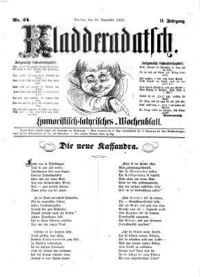 Kladderadatsch Sonntag 21. November 1858