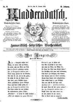 Kladderadatsch Sonntag 16. Januar 1859