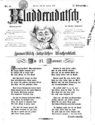 Kladderadatsch Sonntag 30. Januar 1859