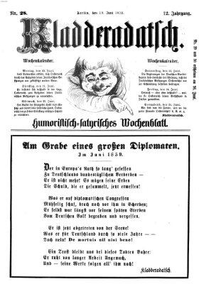 Kladderadatsch Sonntag 19. Juni 1859