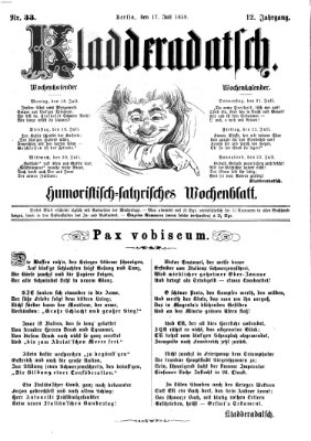 Kladderadatsch Sonntag 17. Juli 1859