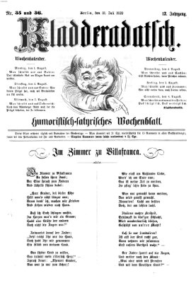 Kladderadatsch Sonntag 31. Juli 1859