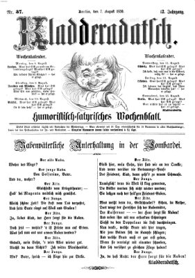 Kladderadatsch Sonntag 7. August 1859