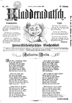 Kladderadatsch Sonntag 30. Oktober 1859