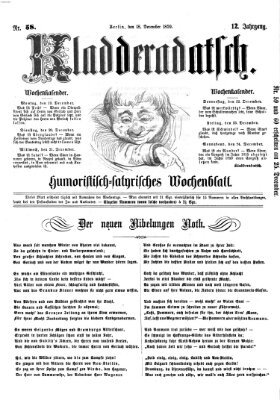 Kladderadatsch Sonntag 18. Dezember 1859