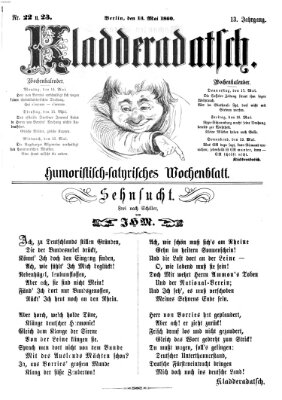 Kladderadatsch Sonntag 13. Mai 1860