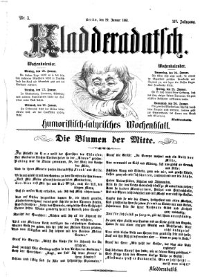 Kladderadatsch Sonntag 20. Januar 1861