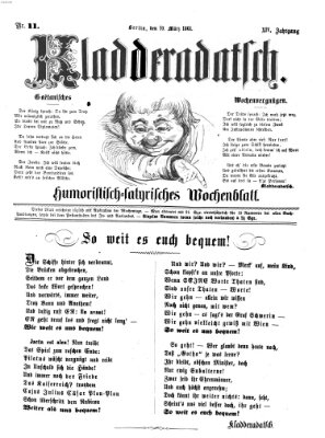 Kladderadatsch Sonntag 10. März 1861