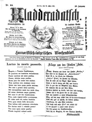 Kladderadatsch Sonntag 24. März 1861