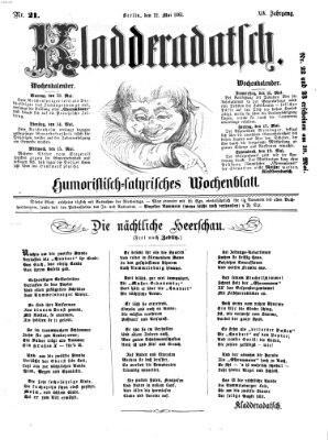 Kladderadatsch Sonntag 12. Mai 1861