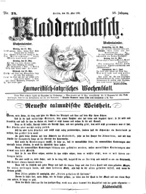 Kladderadatsch Sonntag 26. Mai 1861