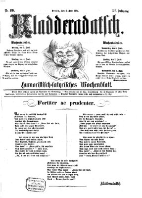 Kladderadatsch Sonntag 2. Juni 1861