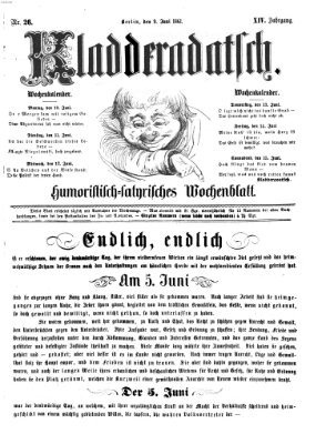 Kladderadatsch Sonntag 9. Juni 1861