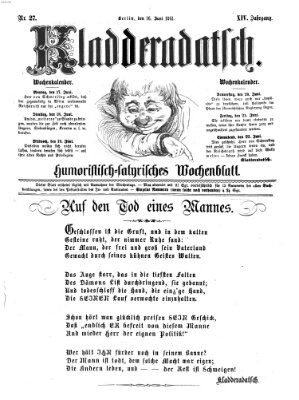 Kladderadatsch Sonntag 16. Juni 1861