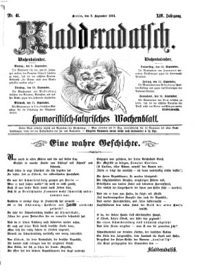 Kladderadatsch Sonntag 8. September 1861