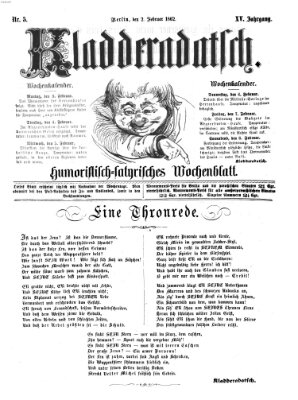 Kladderadatsch Sonntag 2. Februar 1862