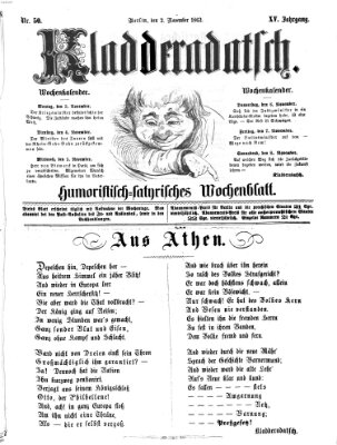 Kladderadatsch Sonntag 2. November 1862