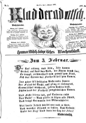 Kladderadatsch Sonntag 1. Februar 1863