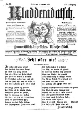 Kladderadatsch Sonntag 29. November 1863