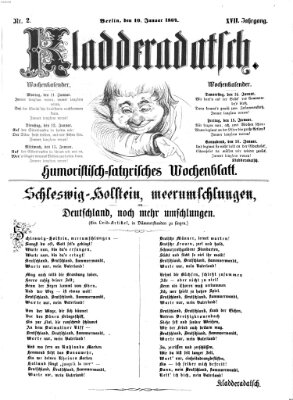 Kladderadatsch Sonntag 10. Januar 1864