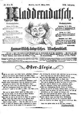 Kladderadatsch Sonntag 27. März 1864