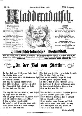 Kladderadatsch Sonntag 3. April 1864