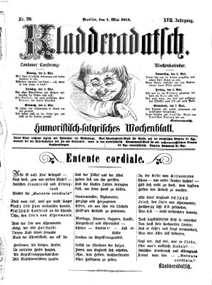 Kladderadatsch Sonntag 1. Mai 1864