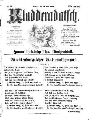 Kladderadatsch Sonntag 29. Mai 1864