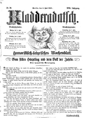 Kladderadatsch Sonntag 3. Juli 1864