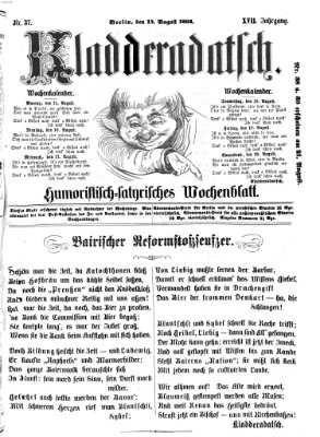 Kladderadatsch Sonntag 14. August 1864