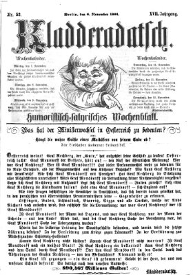 Kladderadatsch Sonntag 6. November 1864