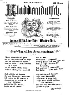 Kladderadatsch Sonntag 28. Januar 1866