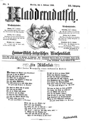 Kladderadatsch Sonntag 4. Februar 1866