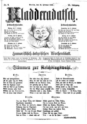 Kladderadatsch Sonntag 10. Februar 1867