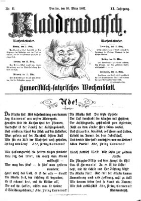 Kladderadatsch Sonntag 10. März 1867