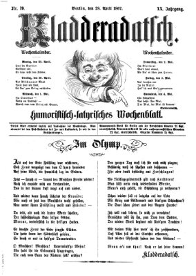 Kladderadatsch Sonntag 28. April 1867