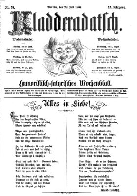 Kladderadatsch Sonntag 28. Juli 1867