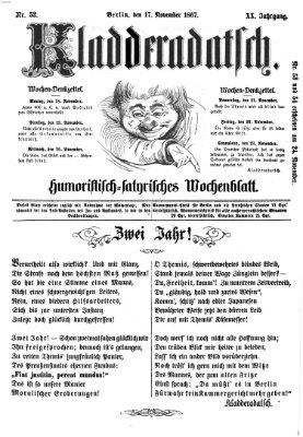 Kladderadatsch Sonntag 17. November 1867