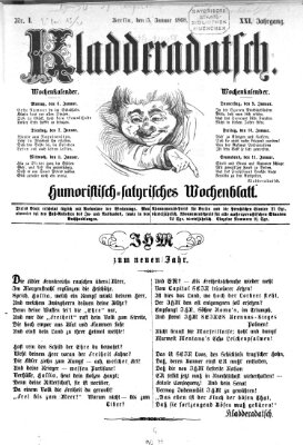 Kladderadatsch Sonntag 5. Januar 1868