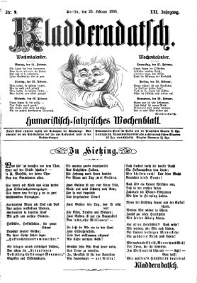 Kladderadatsch Sonntag 23. Februar 1868