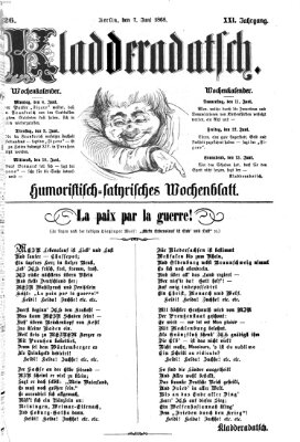 Kladderadatsch Sonntag 7. Juni 1868