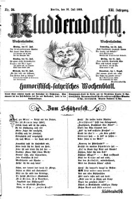 Kladderadatsch Sonntag 26. Juli 1868