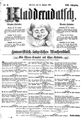 Kladderadatsch Sonntag 24. Januar 1869